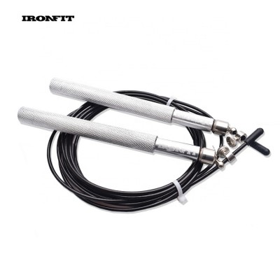 Fitness Sliver Color Ball Bearing Custom Logo Speed Aluminum Jump Rope